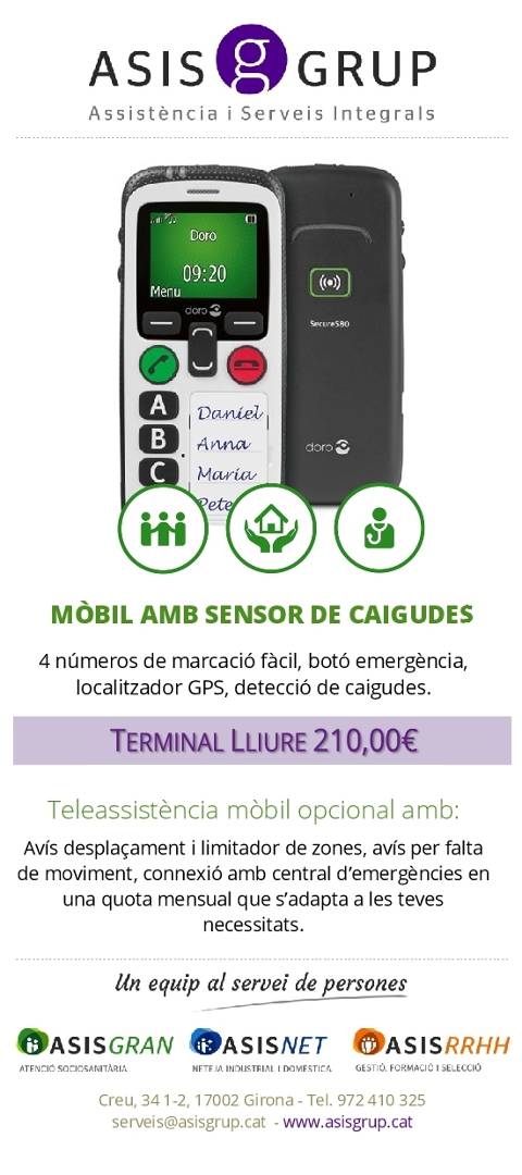 Mòbils amb sensors de caigudes